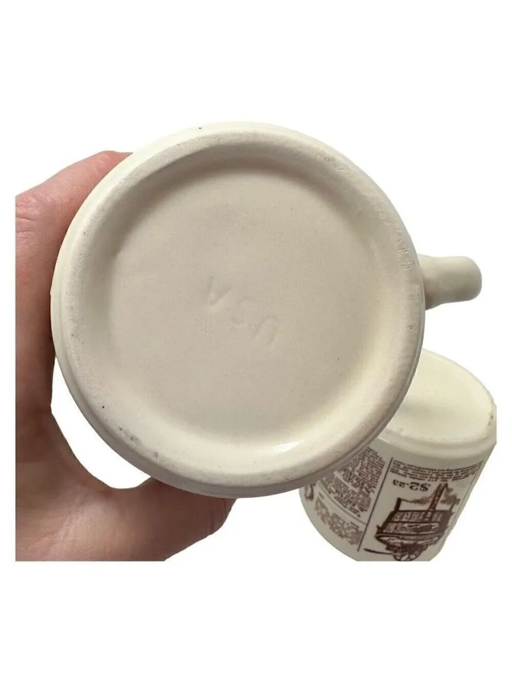 Sears Catalog Coffee Mug Cup Set Lot Vintage 1906 Advertising Ceramic Brown Gift
